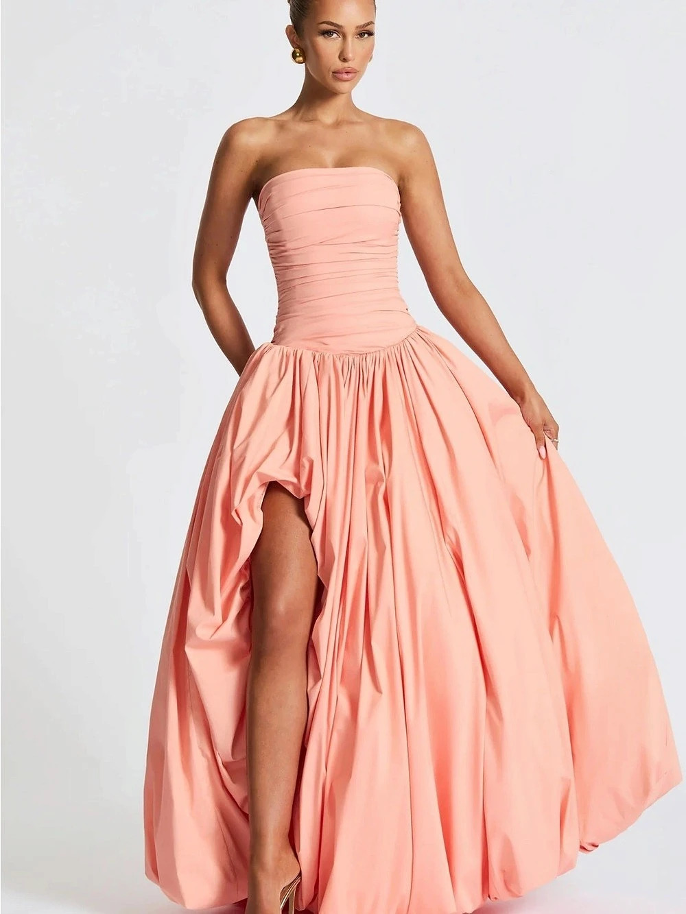 NWT BabyBoo Jillian Maxi Dress in Peach